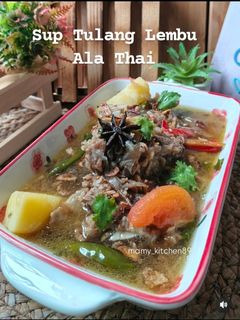 Gambar Sup Daging & Tulang Ala Thai