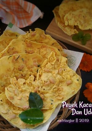 Foto resep Peyek Kacang Tanah & Udang Rebon