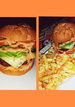 صورة لوصفة برجر بصوص البيج تيستي 😋❤️