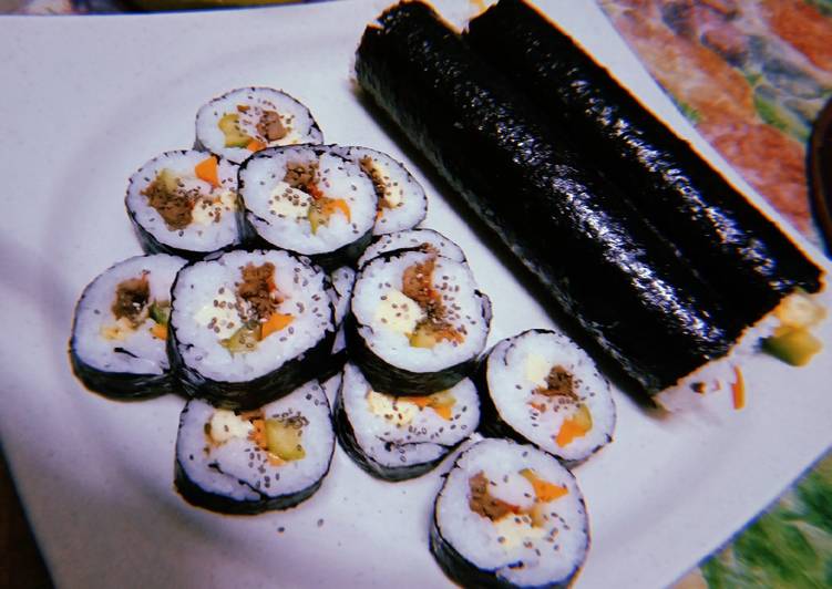 Kimbap Non vegetarian/ 🇰🇷Yachae kimbap (야채 김밥)