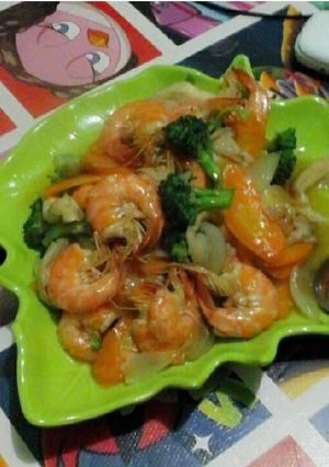Foto resep Capcay Udang 🍤