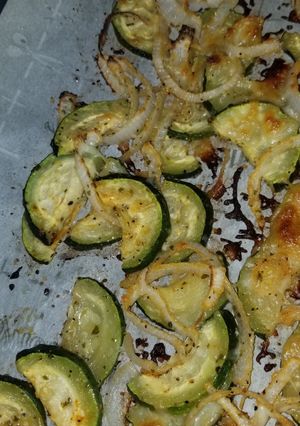 A picture of Parmesan Zucchini.