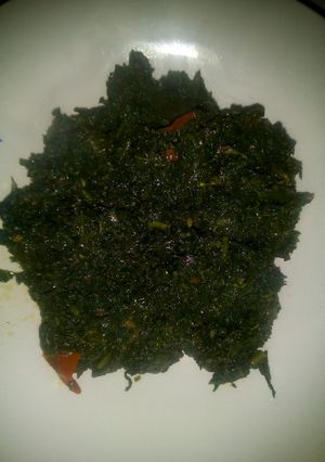 A picture of Kienyeji vegetables #my mum's recipe.