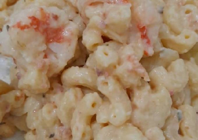 Mac and cheese with prawn (no bake)