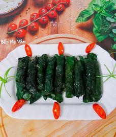 thịt lợn xay cuốn lá lốt