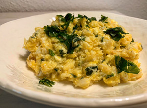 Foto principal de Revuelto de migas de bacalao