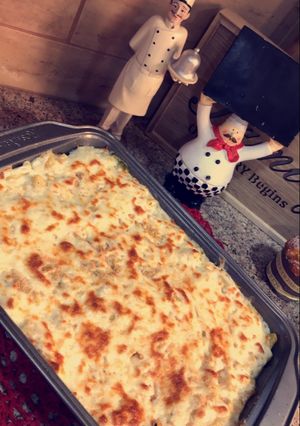 صورة لوصفة مكرونه بالباشميل
