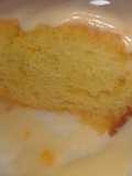Budín de mandarinas con glacé de mandarinas