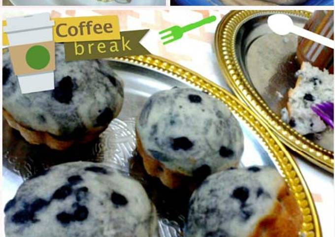 Blueberry Muffin 1 Telur No Mixer foto resep utama