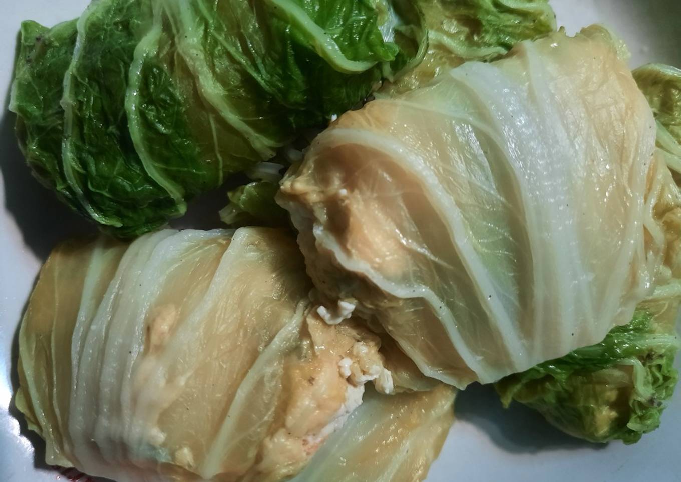 Pepes tahu gulung sawi