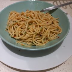 A picture of Homemade spaghetti.