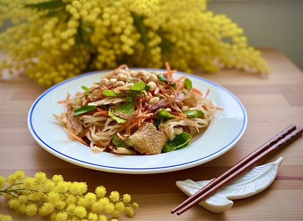 Phở Sắn Trộn Da Gà Nướng