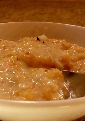 A picture of Coconut daliya.