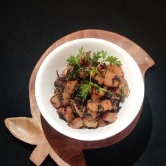 A picture of SHALGAM (turnip) PARSLEY DRY SABZI.