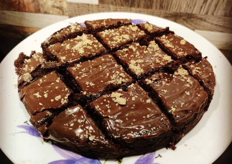 Eggless Choco Walnut Brownie