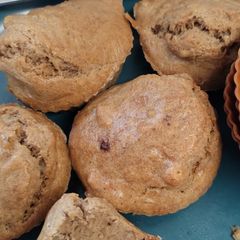 A picture of Walnut muffins 😋 😋 🧁 low sugar. Airfyer.
