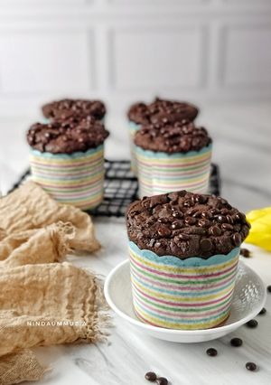 Foto resep Triple Chocolate Muffin Gluten Free