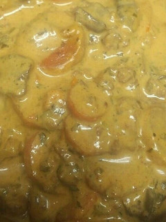 A picture of Cream Cheese and Carrot Soup.