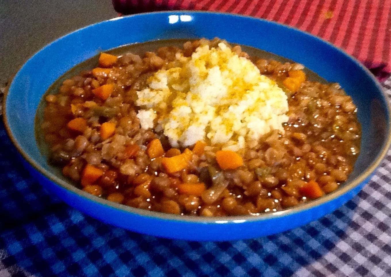 Lentejas al ras el hanout