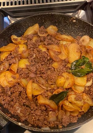 Foto resep Dadar giling kentang manis