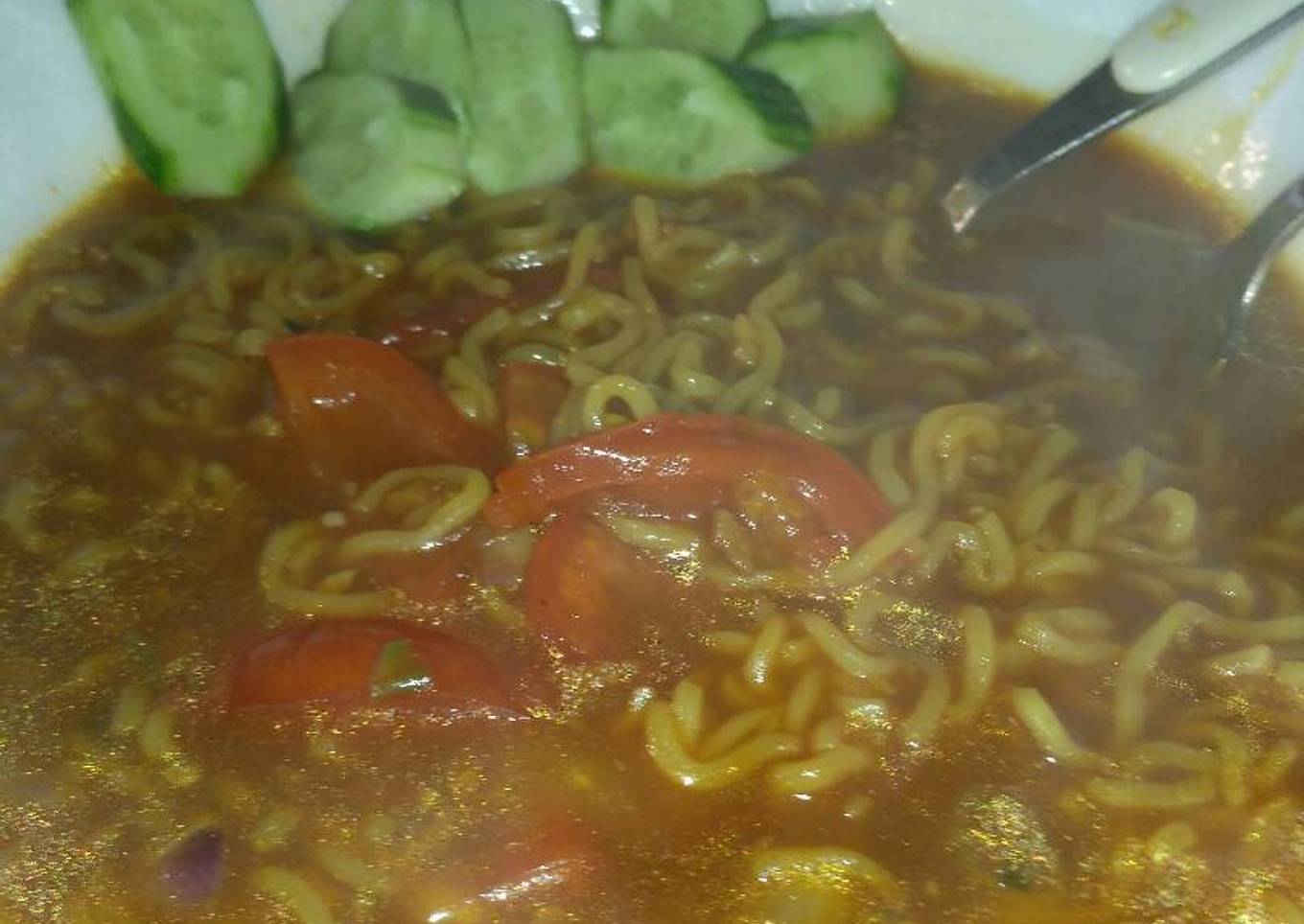 Mie rebus asam manis☺