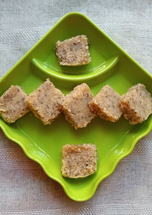 A picture of Chia Seeds and Coconut Burfi.