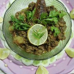 Green Mutton Keema A picture of Green Mutton Keema.