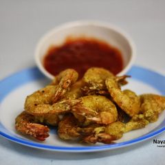A picture of Golden Fried Prawns.
