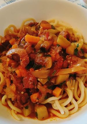 Hình của món Lagman Uzbekistan.