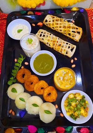 A picture of South Indian Falahari Platter.