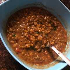 A picture of Imli moong dal.