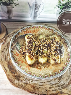 Foto resep Pisang Bakar Susu Keju Coklat Kacang