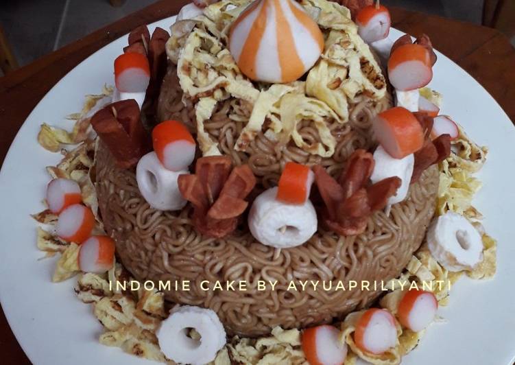 Resep Mie Goreng Cake / indomie cake Yang Lezat Sekali