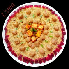 A picture of Soya Biryani in pressure cooker.