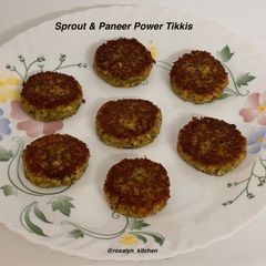 A picture of Sprout & Paneer Power Tikkis(High-Protein | Guilt-Free | Party-Ready).