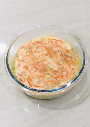 Foto resep Stim telur,wortel dan udang rebon