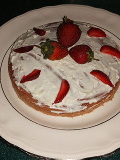 Una foto de Pastel de fresa natural