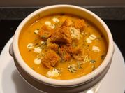 A picture of butternut squash coconut milk