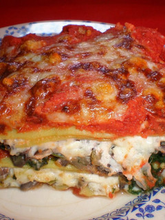 Una foto de Lasaña de verduras