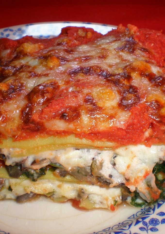Una foto de Lasaña de verduras