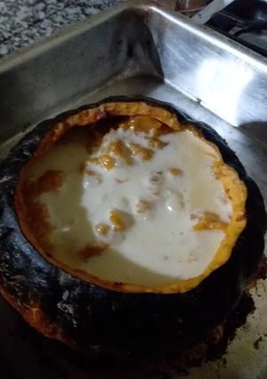 Una foto de Zapallo cabutia relleno