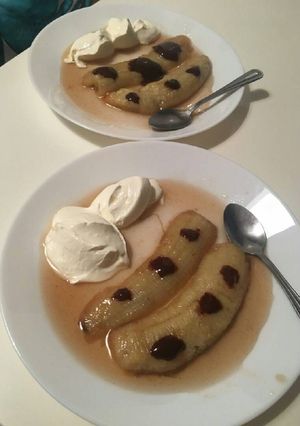 صورة لوصفة حلو الموز و القشطة