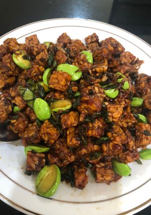 Foto resep Tempe orek pete cabe ijo