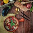 فتة الباذنجان🍆 مع الحمص بطريقة صحيه🥬