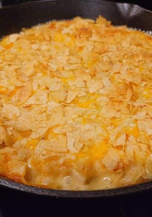 A picture of Hot Chicken Salad Casserole.