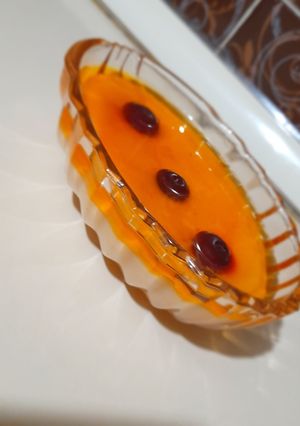 عکسی از دستور پودینگ موز با ژله پرتقالی❤️