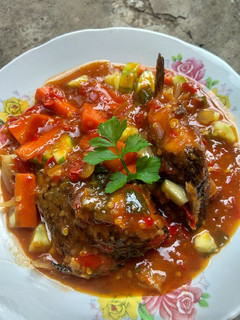 Foto resep Ikan Tombro Saus Padang