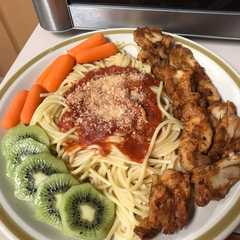 Foto principal de Fajitas de pollo con spaguety