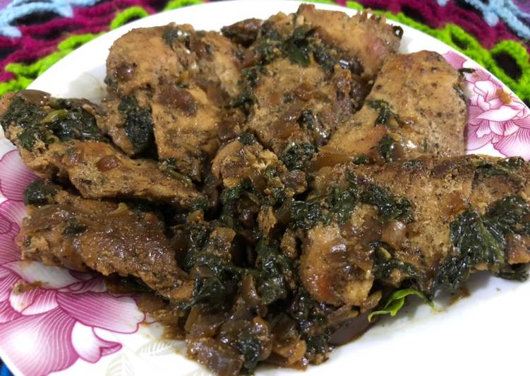 صدور دجاج بالسبانخ 😋