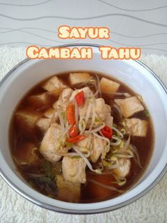 Foto resep Sayur kecambah tahu